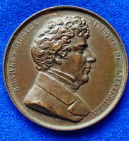 *Medaillon Charles Rogier 1851 Bronze in Top Qualität**