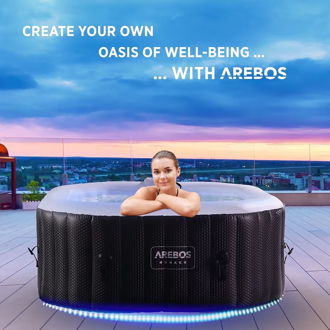 Bains à remous: Arebos Whirlpool ,, Monaco" – Défectueux à Nebikon par warendiscount 2