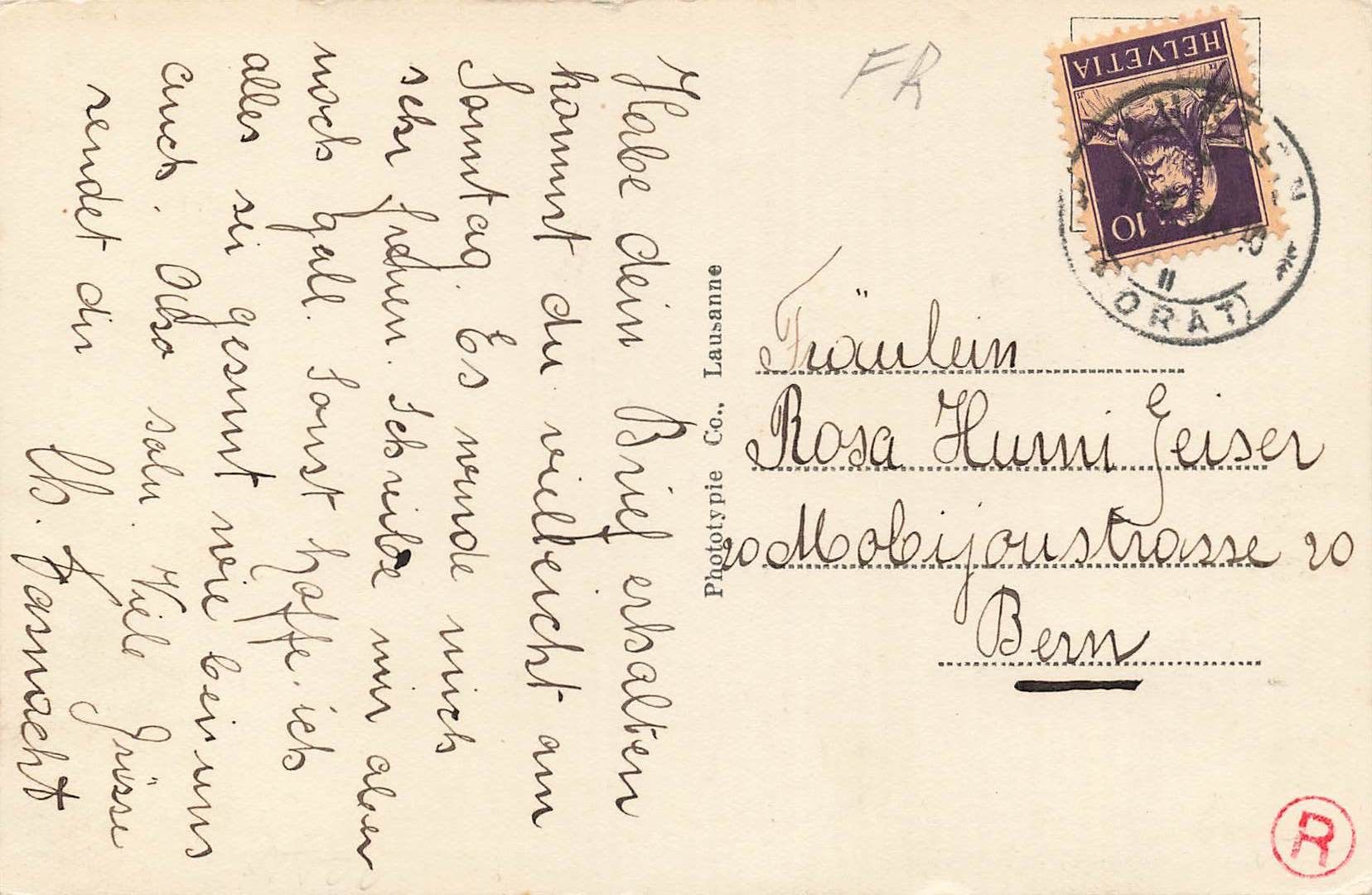 Cartoline postali: Morat Schloss – Usato da Biasca venduto da Blenio71 1