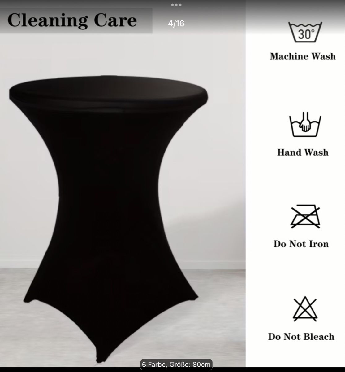 Tessuti: Stehtisch Husse Violett 60cm 4Stk. – Nuovo (secondo la descrizione) da Zug venduto da Supervamp 3