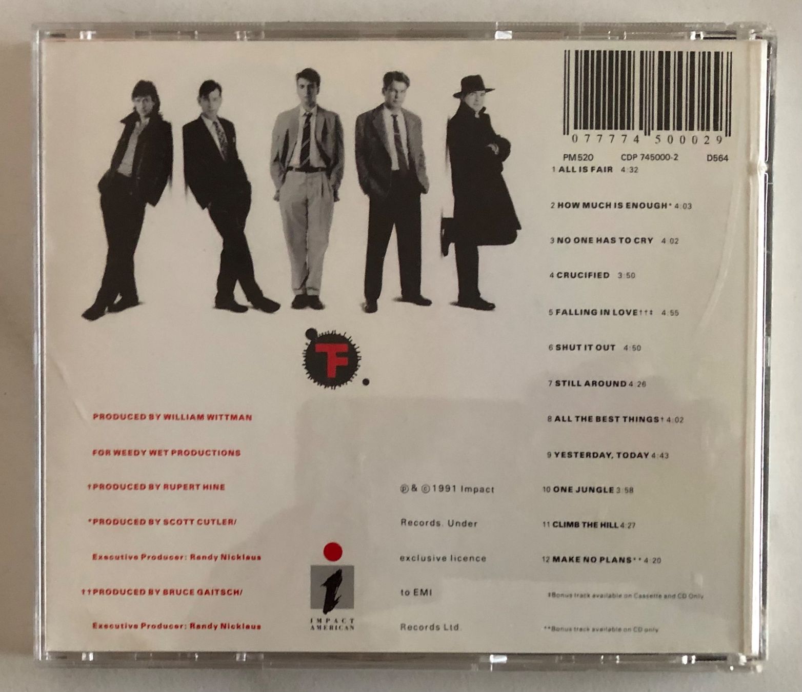 Schallplatten: THE FIXX - INK. – Gebraucht aus Poliez-Pittet von Newtown-Records 1
