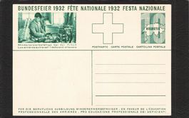 Bundesfeierkarte 1932 , Nr. 55a *