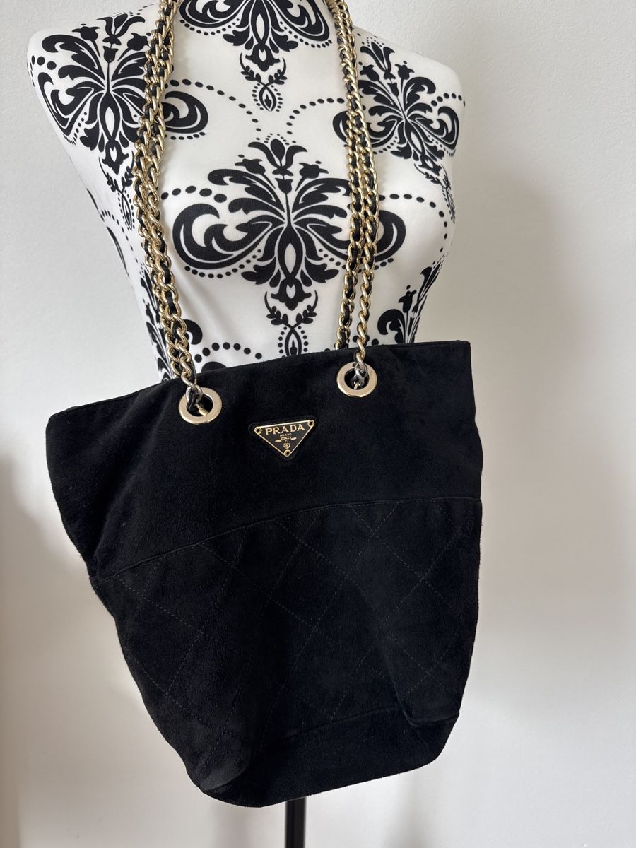 Prada Taschen für Damen: Prada Vintage Tasche 1990 schwarz – Gebraucht aus Liestal von amaroque