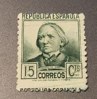 Spanien 1938 dezentriert briefmarke