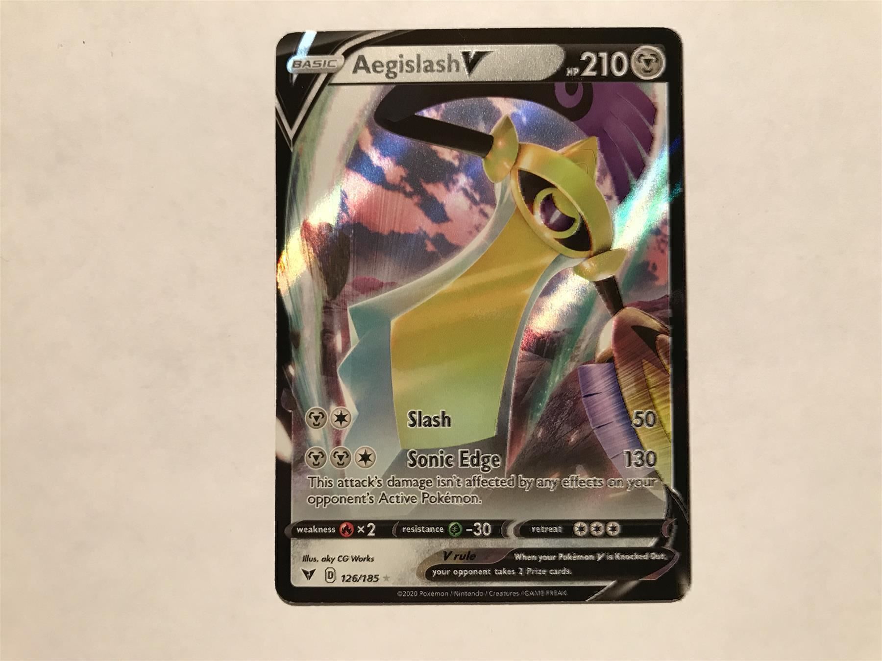 Pokémon Carte collezionabili: Aegislash V – Nuovo (secondo la descrizione) da Hagendorn venduto da Pokecollectorch 1