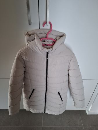 Doudoune fille beige adventure C&A, chaude et stylée, 140cm