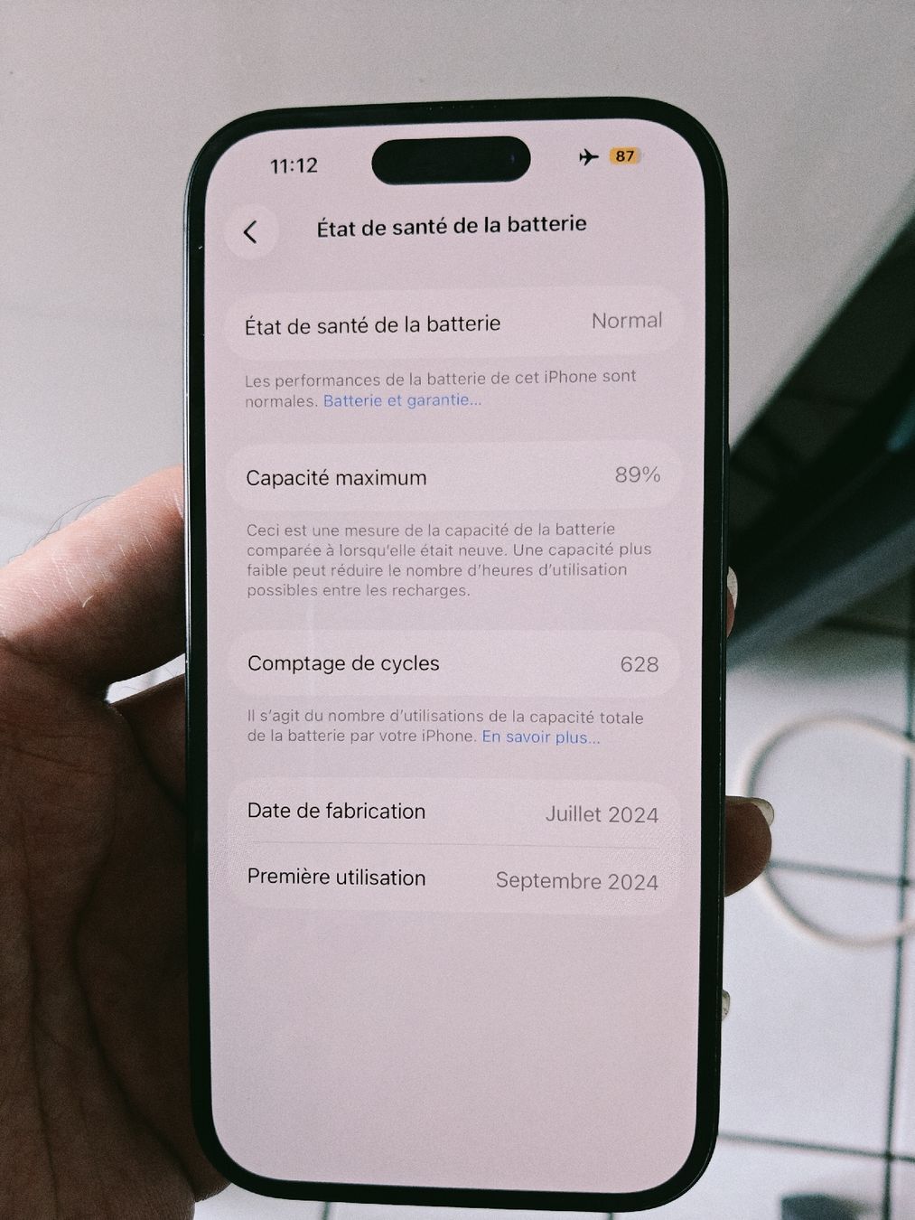 Apple Portables: IPhone 15 128Go batterie 89% – D'occasion à La Chaux-de-Fonds par Honit.ch