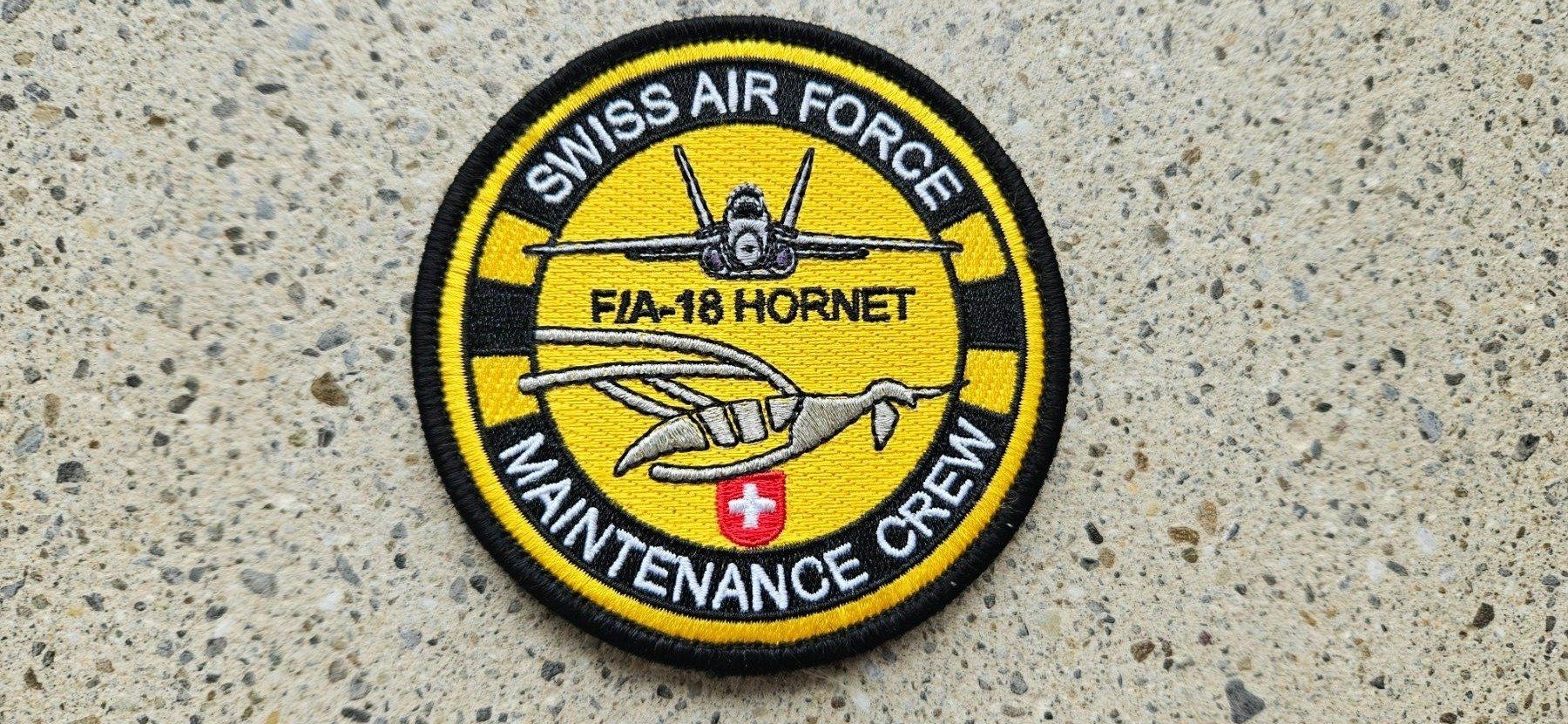 Schweizer Armee Placchette & Badge: *** Schweizer Luftwaffe mit klett *** – Nuovo e nell'imballaggio originale da Riedholz venduto da fr_sIruP