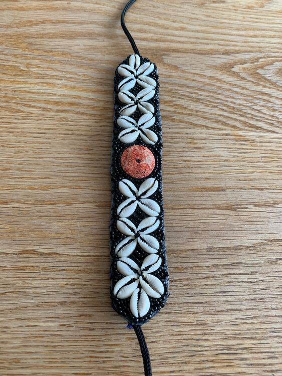 Bracelet Ancien En Coquillage N246 - Bijou Vintage D'occasion, Style Naturel