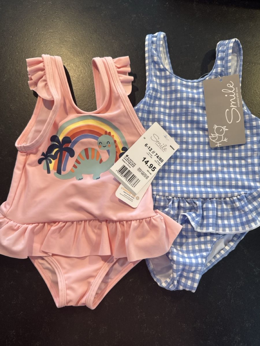 Migros Costumi da bagno & Bikini: 2-er Set Mädchen Bademode, Grösse 74/80, Neu! – Nuovo e nell'imballaggio originale da Grabs venduto da Shelly_87