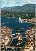 Genf Genève  - le ponts et le Jet d'eau