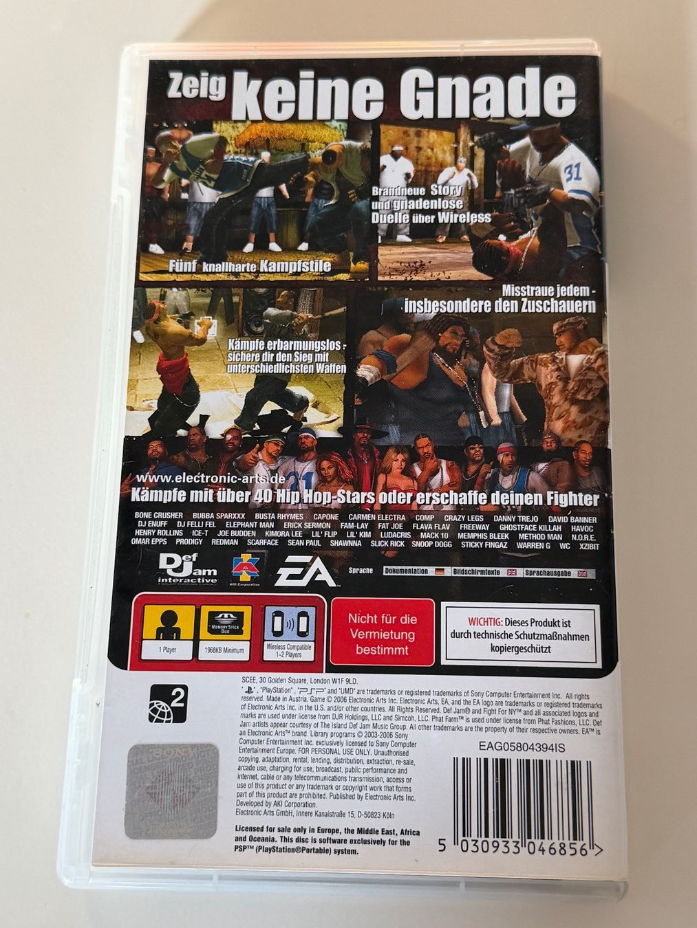 Sony Giochi: Def Jam: Fight for NY - The Takeover PSP Game – Usato da Altstätten SG venduto da sheamus 2