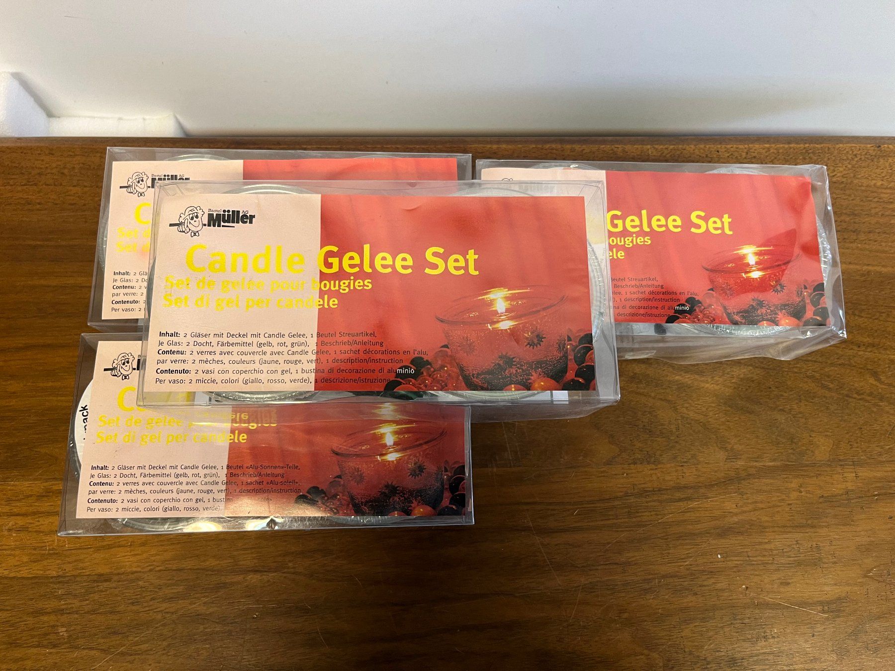 Tutte le decorazioni: 4 CANDLE GELEE SETS (Total 8 Gläser) – Nuovo e nell'imballaggio originale da Laufen venduto da Nuria44 1