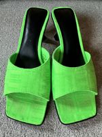 Sandalen, Pantoletten, neon grün, Mango, 37