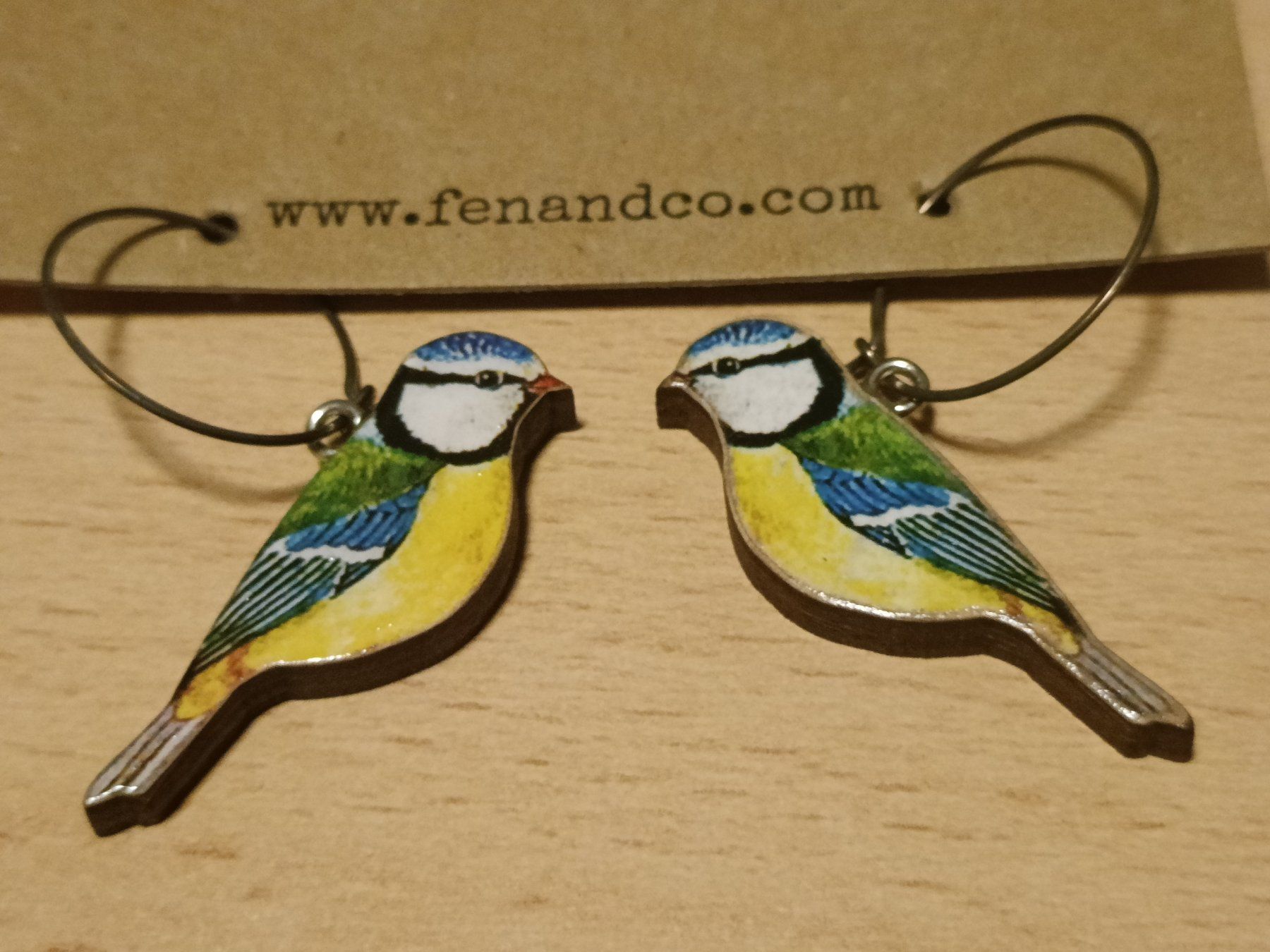 Orecchini pendenti & Orecchini a lobo: Blaumeisen Ohrringe Handmade – Nuovo e nell'imballaggio originale da Schinznach Bad venduto da knucker 1
