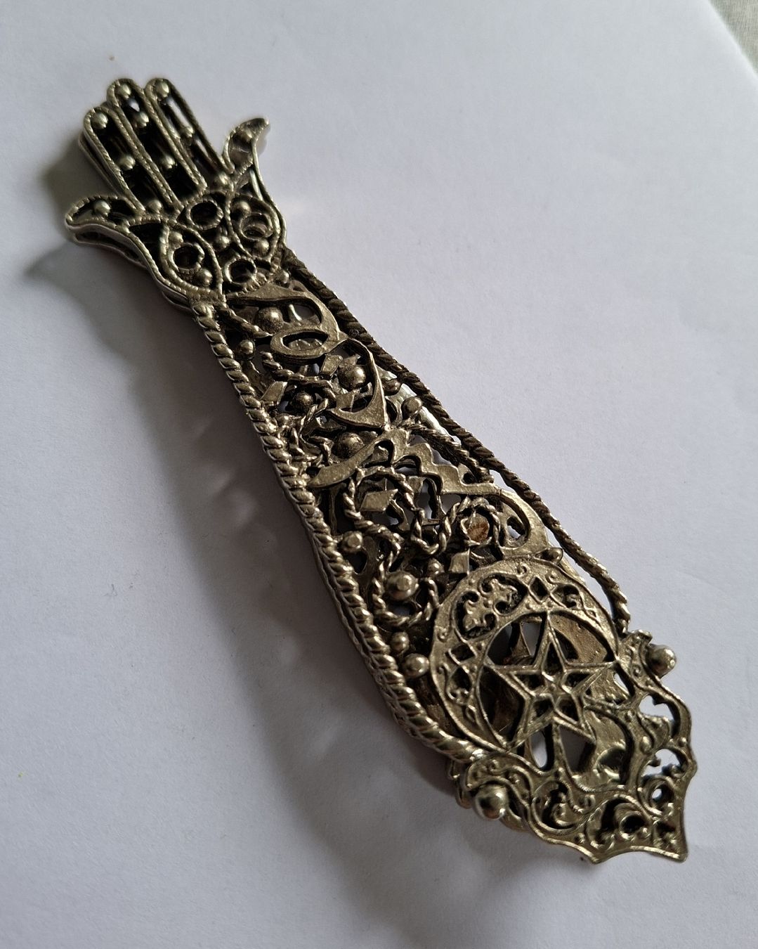 Tutte le decorazioni: Zinn Klammer "Hand Fatima", – Usato da Ipsach venduto da jpbo 1
