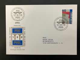 Couvert Tag der Briefmarke 1993 Fribourg