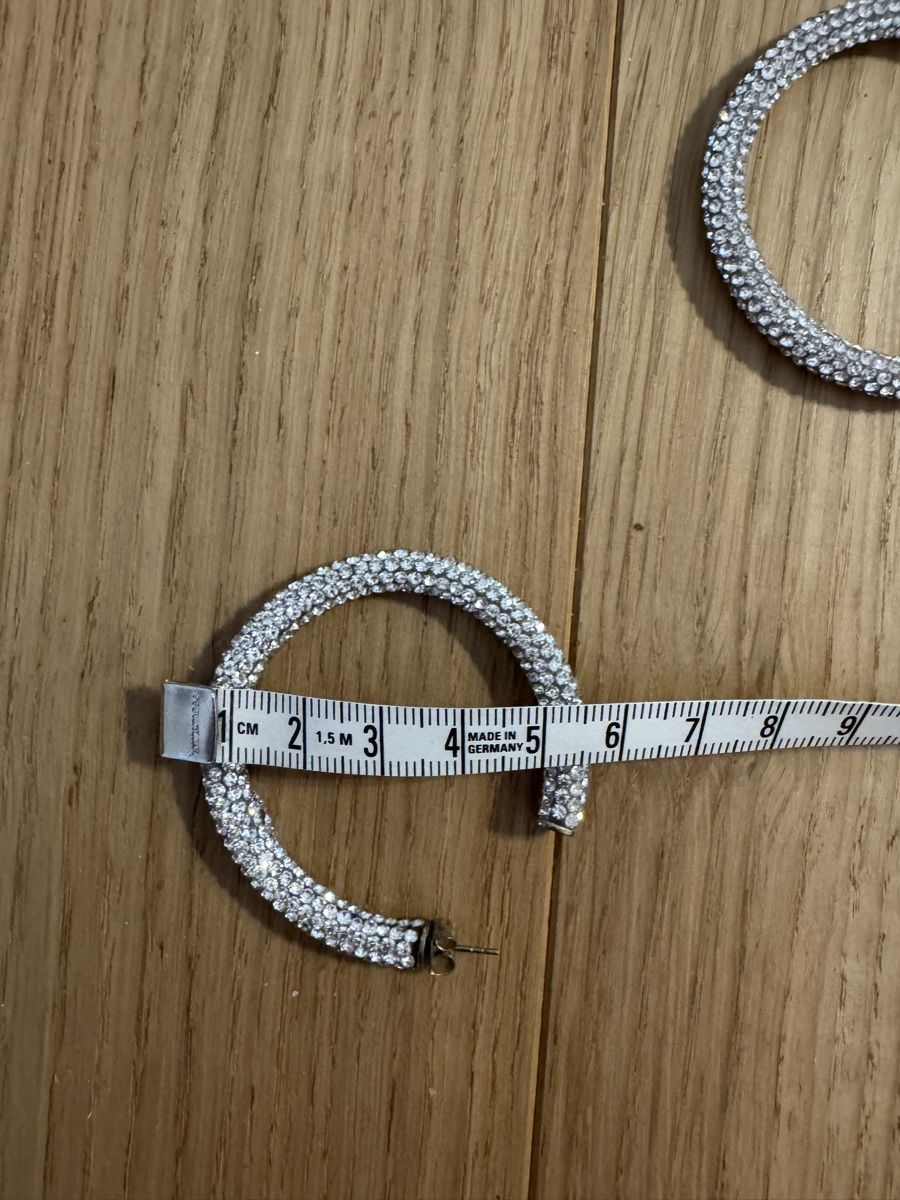 Orecchini pendenti & Orecchini a lobo: Funkelnde Creolen Ohrringe - Elegante Glitzer Hoops – Nuovo (secondo la descrizione) da Zürich venduto da milenaxx 1