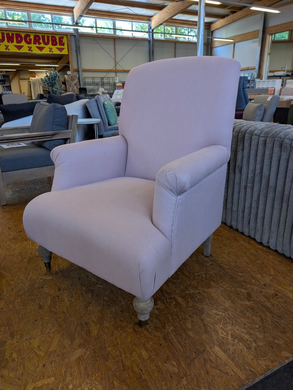 Loberon Poltrone: Sessel mit Hocker Rose de Lumière ab Ausstellung  B-Ware – Nuovo (secondo la descrizione) da Grabs venduto da Moebelsparadies 2