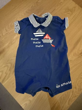Original Marines Strampler blau Grösse 3-6 Monate
