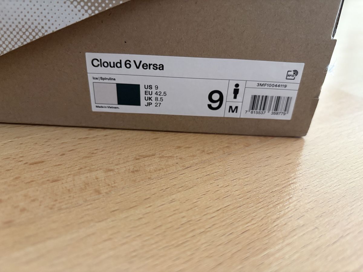 On Scarpe da uomo: ON Cloud 6 Versa Ice/Spirulina - Männer 42.5  – Nuovo (secondo la descrizione) da Elgg venduto da man_65gm 2