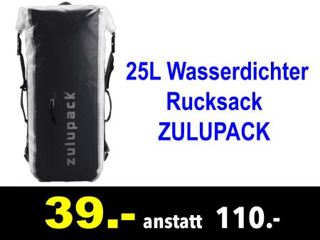 🔴  Rucksack ZULUPACK 25L wasserdicht /751x