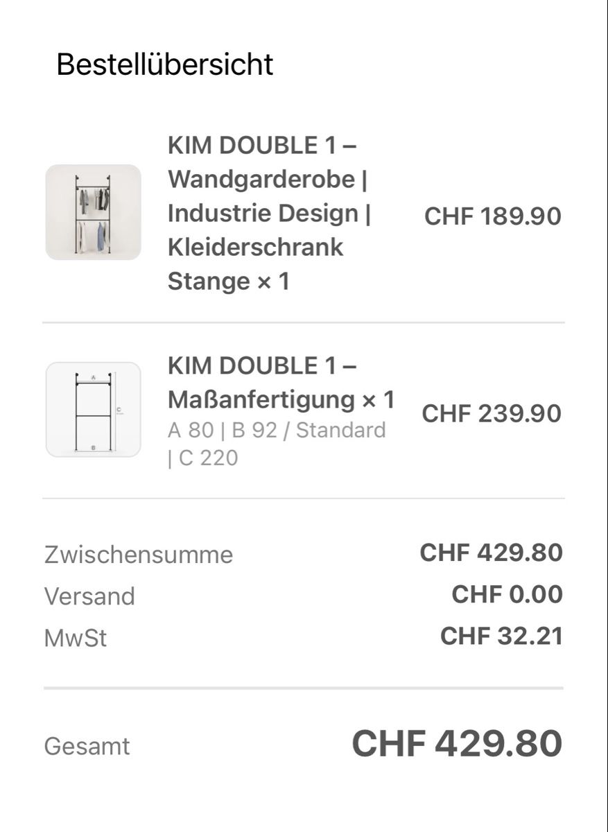 Schränke: Wandgarderobe, Kleiderschrank – Gebraucht aus Gossau SG von sazicc3 1