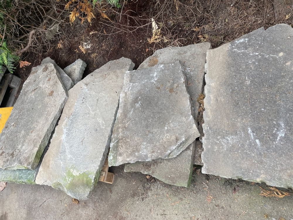 Naturstein, Trittstein, Platten, Steinplatte, Garten, Grau Kaufen auf