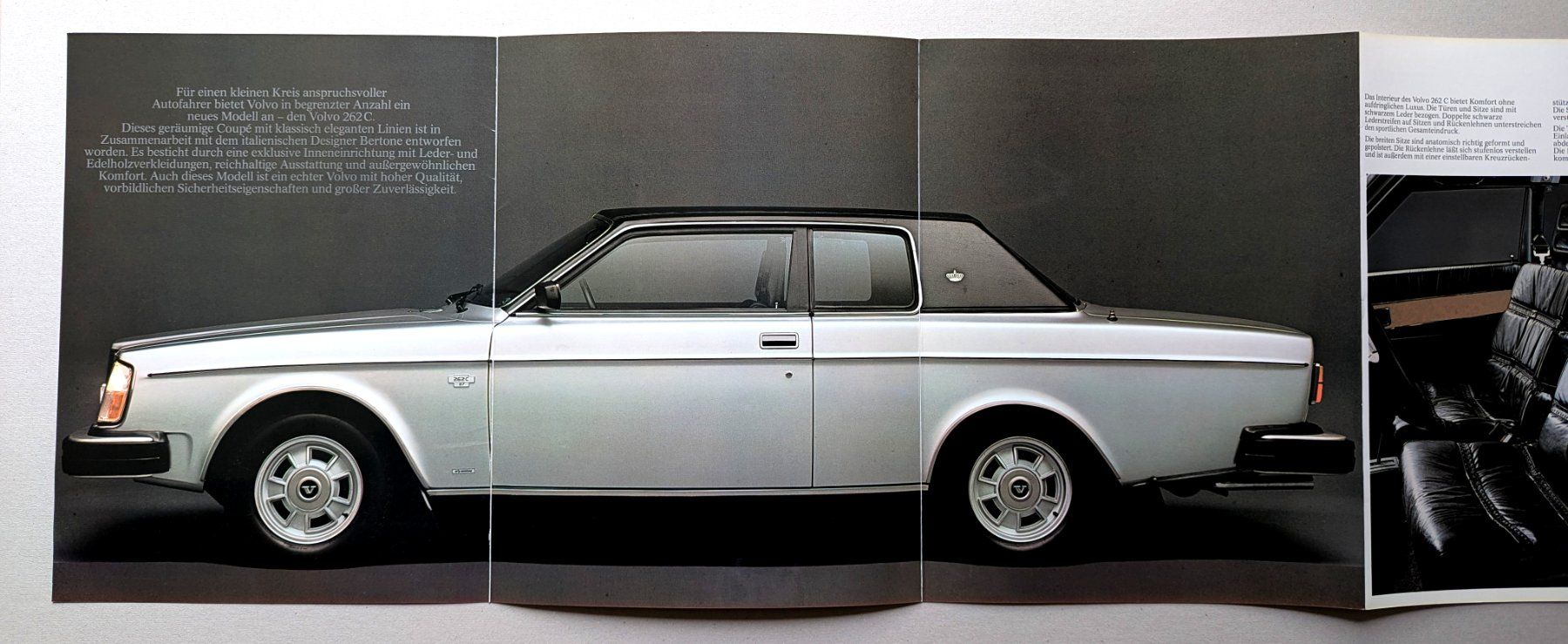 Volvo Dokumente: Originalkatalog "VOLVO 262 C", Faltprospekt/Hochglanzpapier – Neu (gemäss Beschreibung) aus Olten von VanishingPoint.71 1