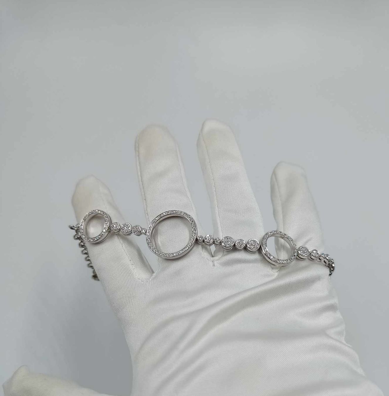 Bracciali & Braccialetti: DIAMANT BRACELET IN 750 WEISSGOLD – Usato da Luzern venduto da EdiGem 3