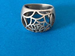 Silberring Spinnennetz (52)