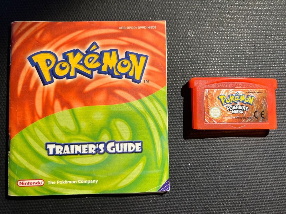 Pokémon Feuerrote Edition Gameboy Advance + Trainer