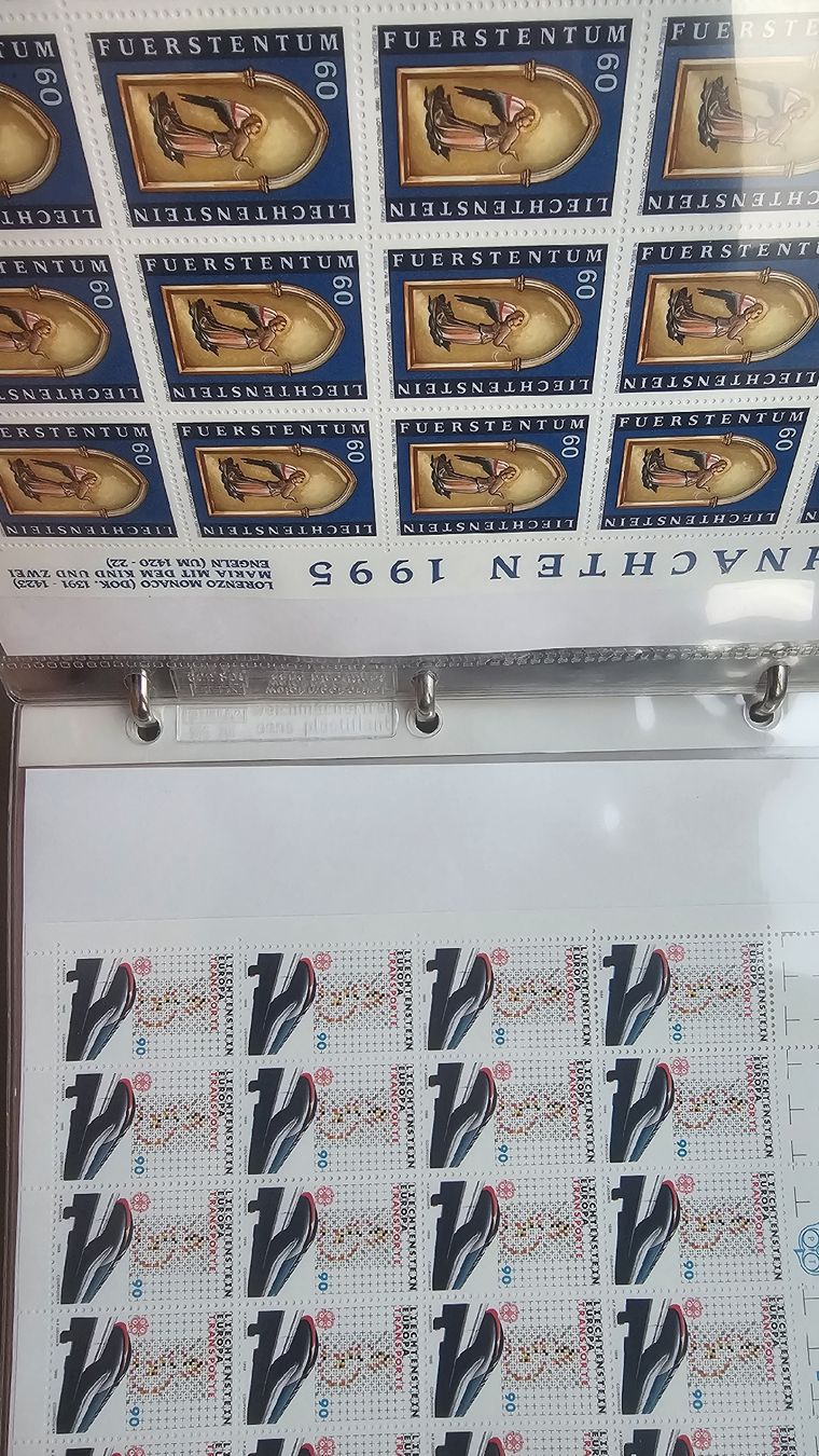 Tutti i francobolli: >65 Bögen postfrisch Liechtenstein Briefmarken FL Bogen – Nuovo e nell'imballaggio originale da Zürich venduto da ZH-Vintage 7