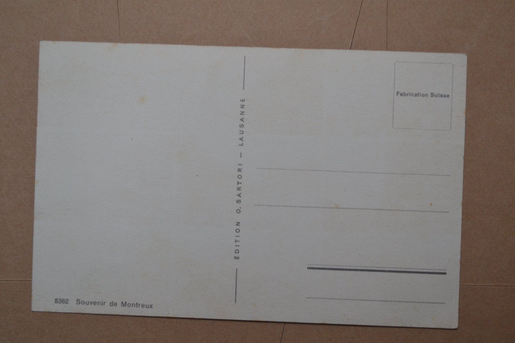 Cartoline postali: AK Souvenir de Nontreux VD – Usato da Beinwil am See venduto da kajak55 1