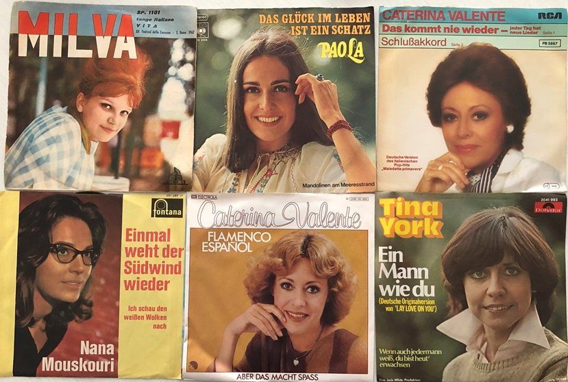 Dischi in vinile: 6x Vinyl-Singles - Schlager – Usato da Grüningen venduto da azulmarron