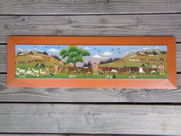 APPENZELLER ALPAUFZUG AGNES DUDLI BAUERNMALEREI NAIV