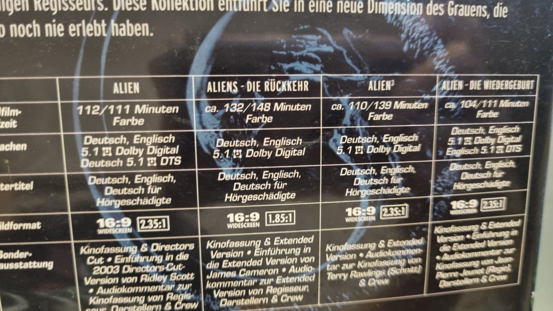Tutti i DVDs: Alien - Die Saga – Usato da Bassersdorf venduto da CurlyBlack 2