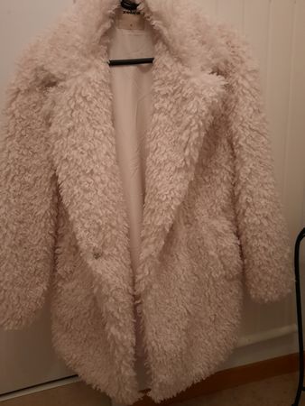 Winterjacke Teddylook Weiss Gr.S NEU und ungetragen