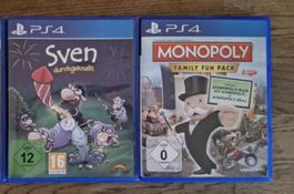 PS4 Spiele: Sven Durchgeknallt & Monopoly Family Fun!
