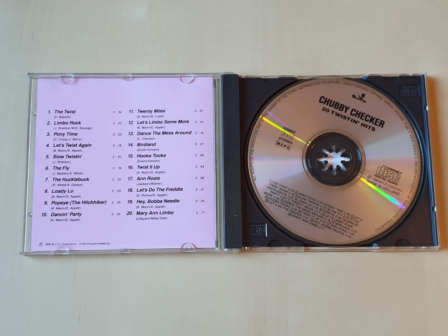 CD: Chubby Checker 20 Twistin' Hits – Usato da Stansstad venduto da collectorsshop 2