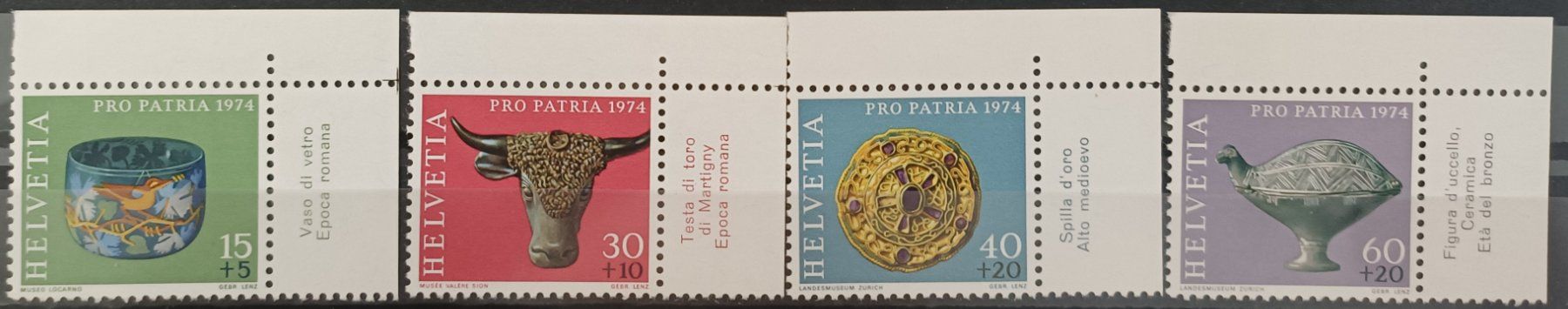 Tutti i francobolli: 1961 PP Kunst & Handwerk postfrisch** TAB italienisch – Nuovo e nell'imballaggio originale da Dübendorf venduto da goeggi79