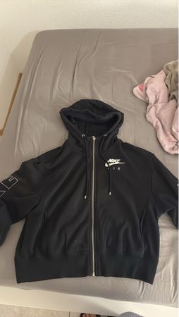 Nike Air Damen Kapuzenjacke mit Reissverschluss, Schwarz