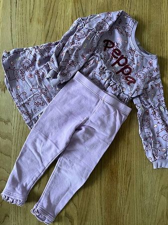 Peppa Pig Kleid und Leggings / Leggins Grösse 98