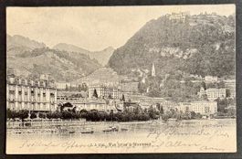 AK: Montreux, VD 1904 mit Stabstempel „Villeneuve“