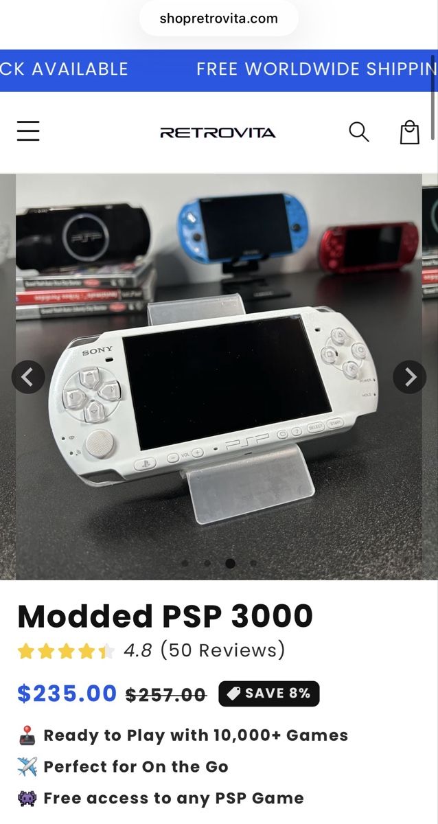 Sony Consoles: Modded PSP 3000 × 1 White / 128GB – Neuf (Voir description) à Sempach Station par Lembo92 4