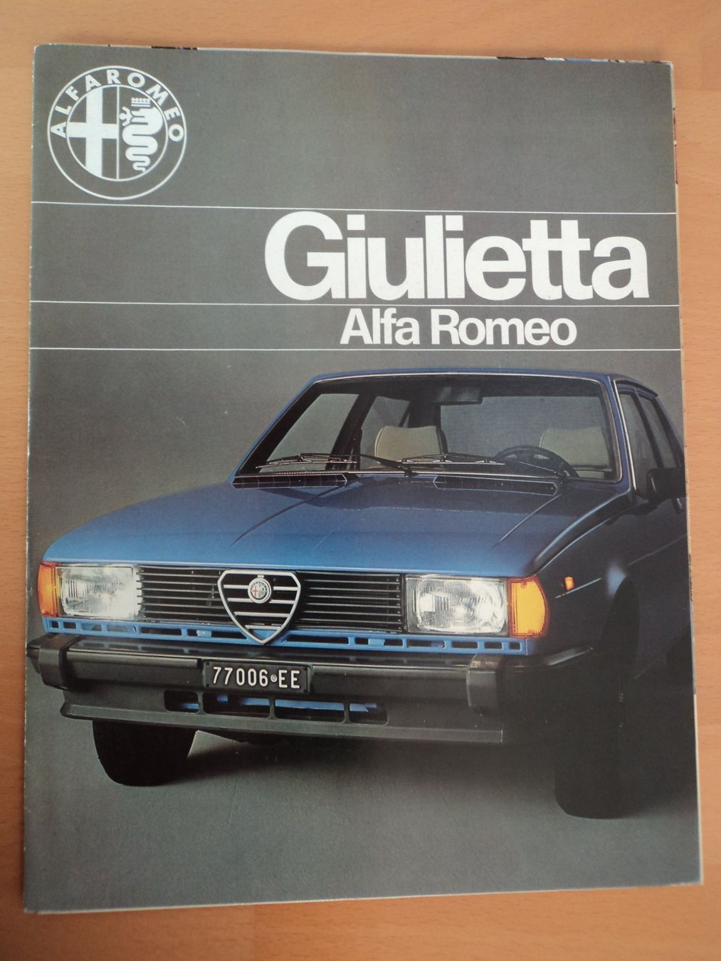 Alfa Romeo Documenti: Prospekt Alfa Romeo Giulietta 1986 – Usato da Schwarzenburg venduto da modelCARama 1