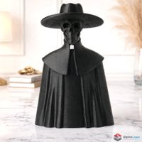 Death Minister Sculpture – Gothic Skeleton Art - 3D Printed