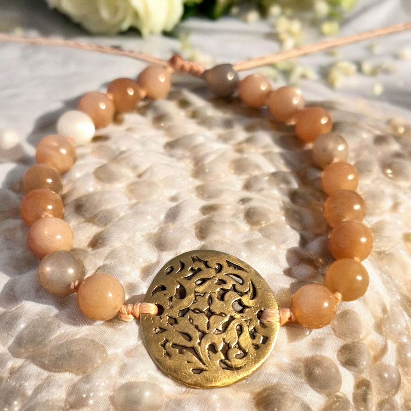 Armbänder & -reifen: Barockstyle Mondstein & Bronze, verstellbar – Neu und originalverpackt aus Aarau von Schmuckhoehle_MD 5