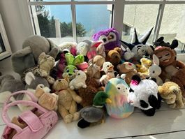 Plüschtiere / Kuscheltiere – grosses Set