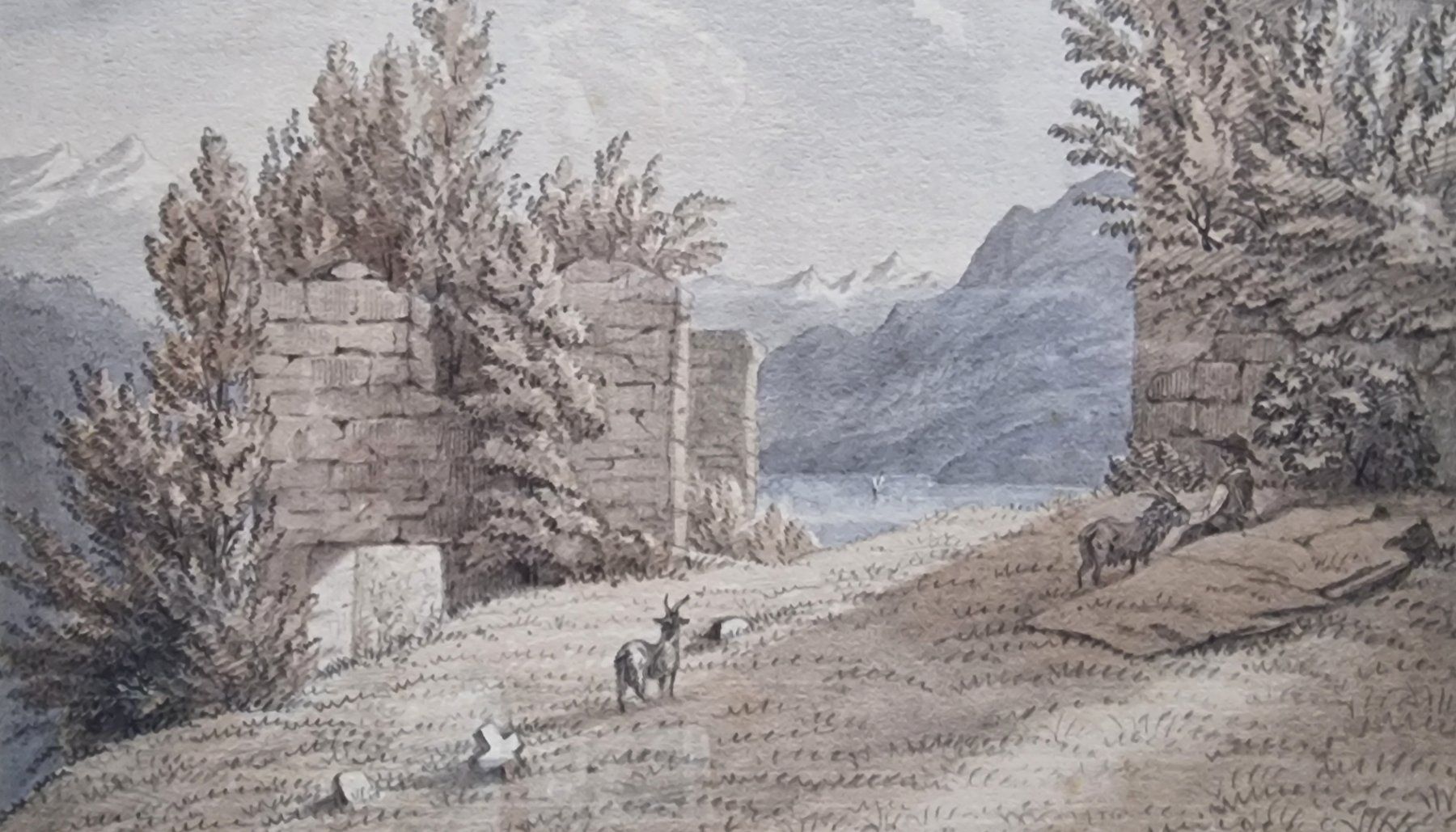 Gemälde: Goldswil bei Interlaken  -  Ringgenberg  -  Brienzersee – Gebraucht aus Röthenbach i. E. von Heureka5 3